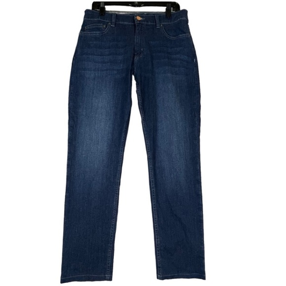 Mugsy Fultons Jeans Men 34x30 (33x28) Dark Wash Stretch Soft Comfort - Picture 1 of 14